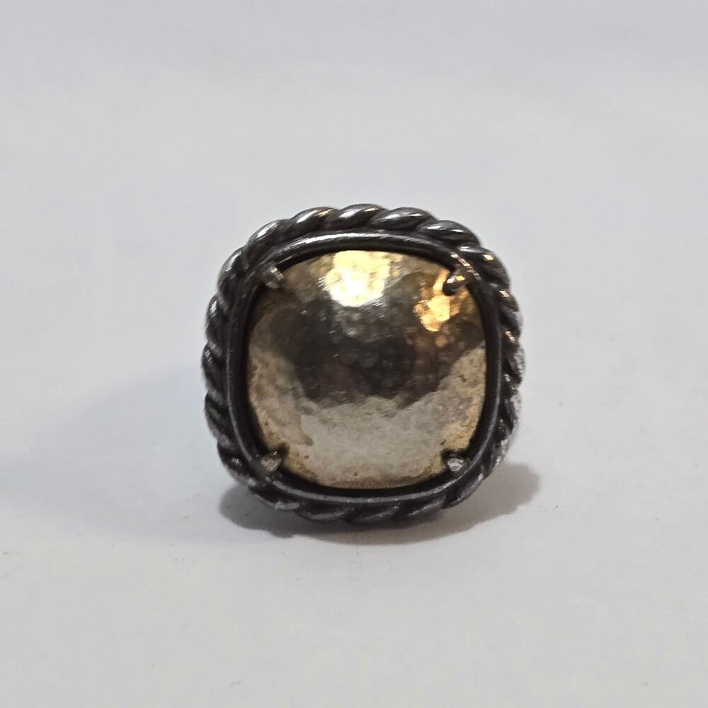 Brighton Antique Gold and Silver Plated‎ Done Ring Size 6